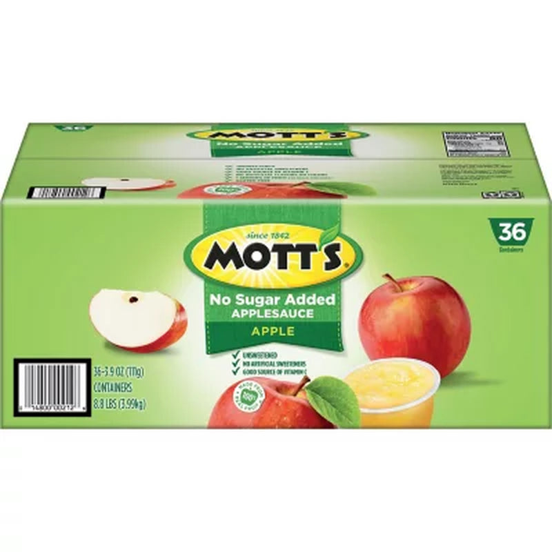 Mott'S Natural Applesauce, 36Ct.