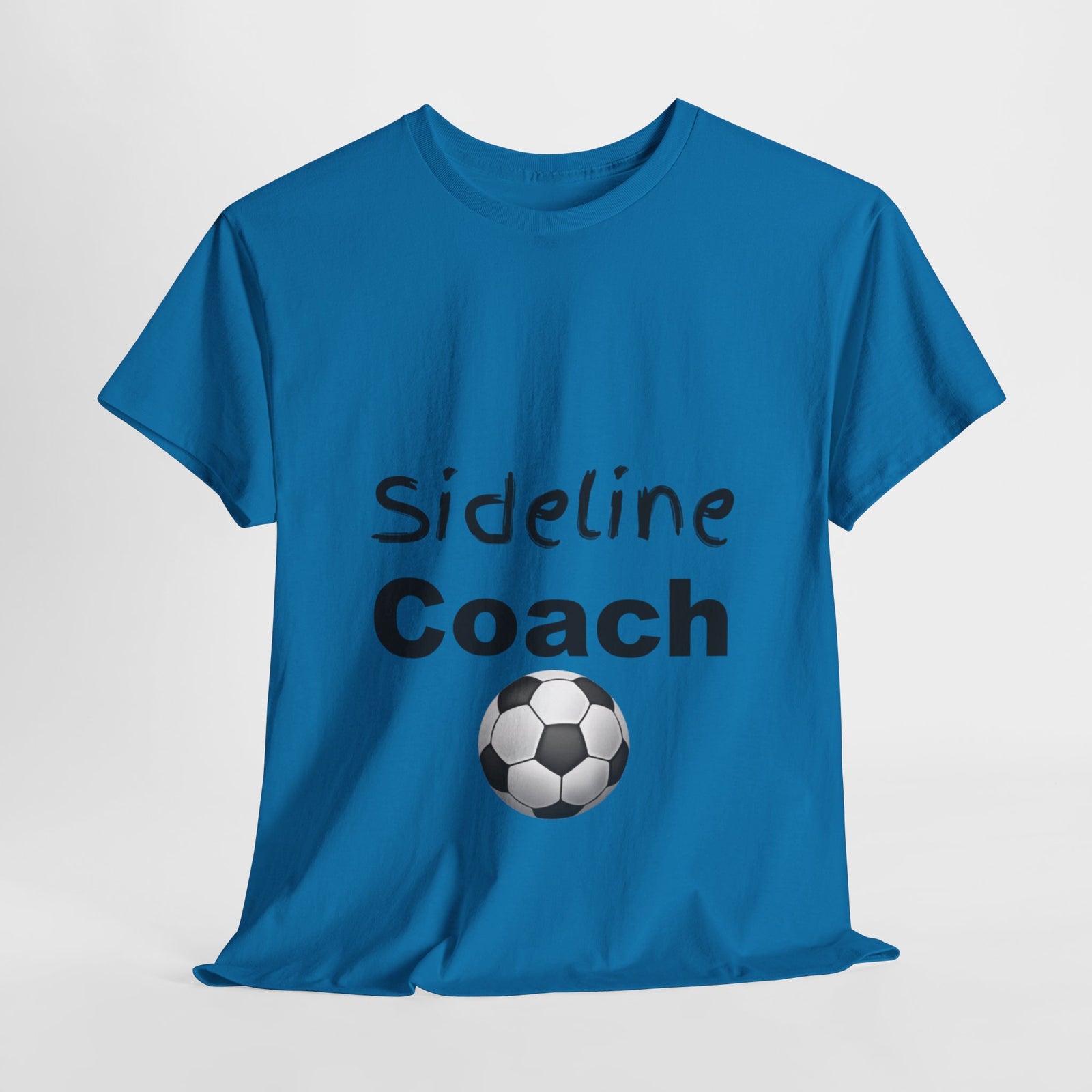 "Sideline Coach, I yell because I care"  Tee at Your Next Game! 🔥⚽️ #SidelineCheerleader