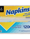 Member'S Mark 1-Ply Everyday White Napkins, 11.4" X 12.5" 4 Pk., 300 Ct. per Pack