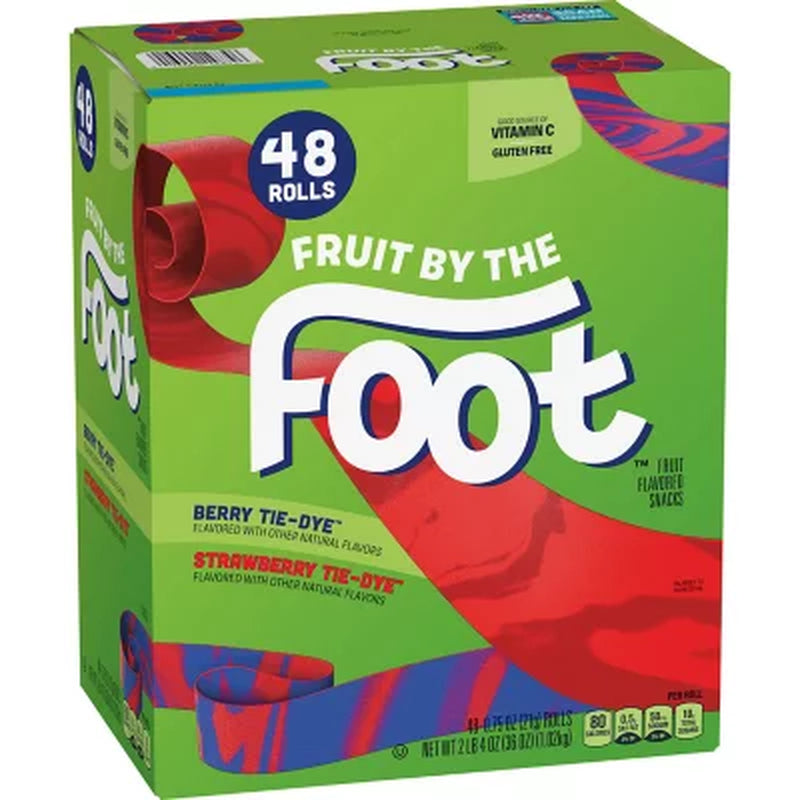 Fruit by the Foot Tie-Dye Variety Pack Snacks, 48 Pks.