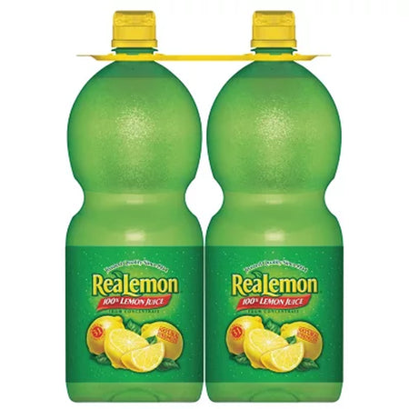 Realemon 100% Lemon Juice 48 Fl. Oz. Bottles, 2 Pk.