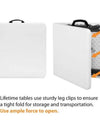 Lifetime 4' Commercial Grade Adjustable Fold-In-Half Table