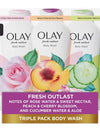 Olay Fresh Outlast Body Wash with Vitamin B3 Complex, 23.6 Fl. Oz., 3 Pk.