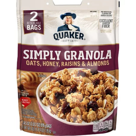 Quaker Simply Granola, 34.5 Oz., 2 Pk.