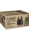 Black T-Shirt Carryout Bags, 11.5" X 6.5" X 22" 1000 Ct.