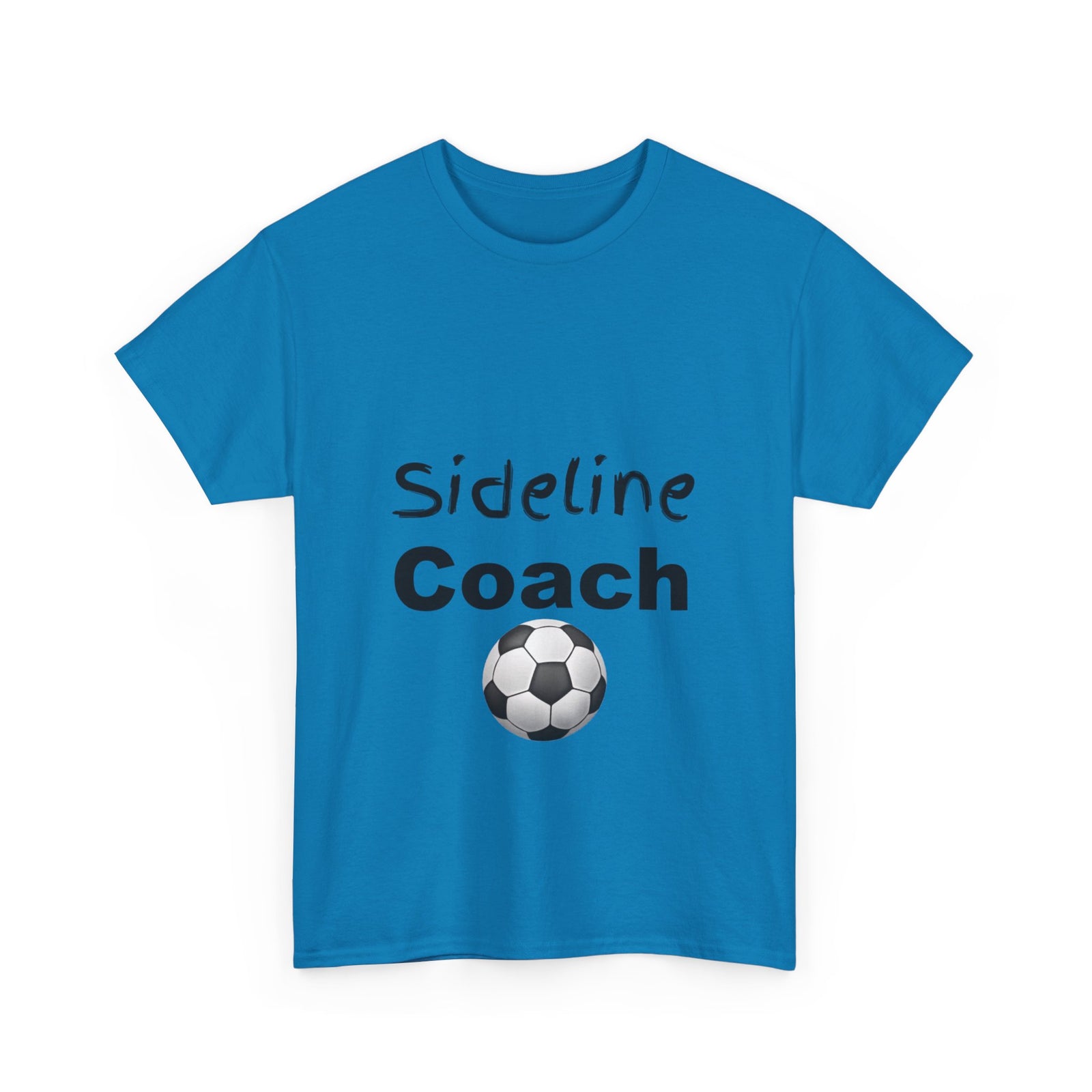 "Sideline Coach, I yell because I care"  Tee at Your Next Game! 🔥⚽️ #SidelineCheerleader