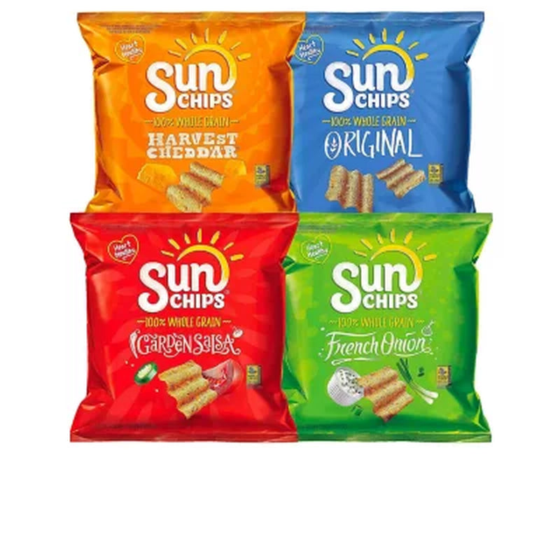 Sunchips Variety Pack Whole Grain Chips, 30 Pk.