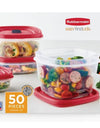 Rubbermaid 50-Piece Easyfind Lids Vented Food Storage Set