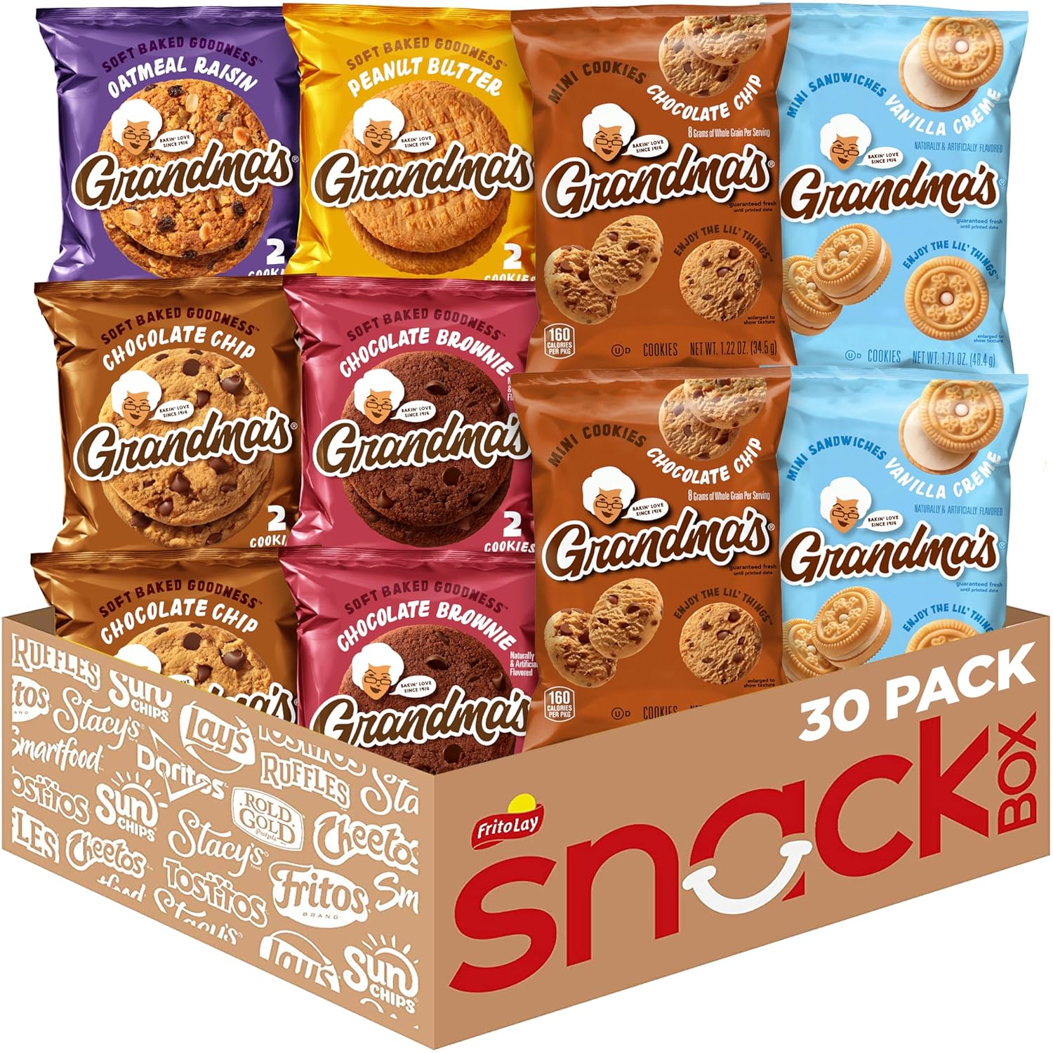 Grandma's Cookies, Variety Pack, 30 CT