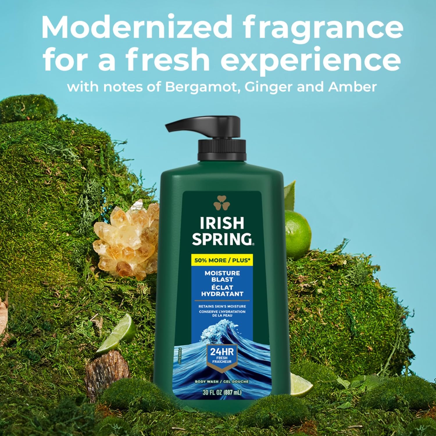 Irish Spring Body Wash for Men, 30 Oz, 1 Pump Bottle  (CHOOSE)