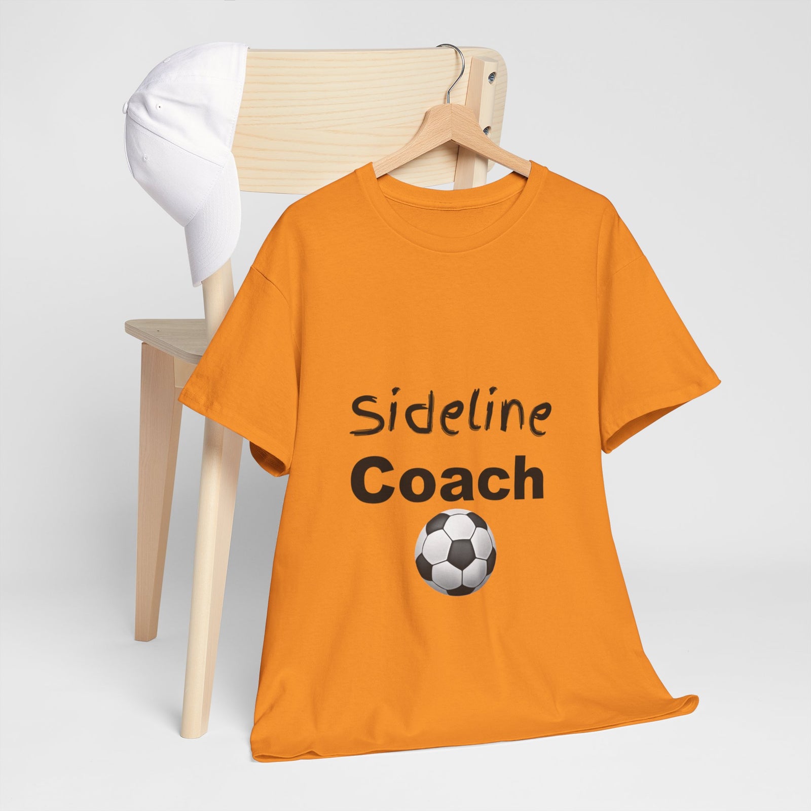 "Sideline Coach, I yell because I care"  Tee at Your Next Game! 🔥⚽️ #SidelineCheerleader