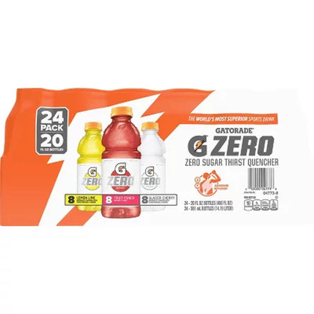 Gatorade Zero Thirst Quencher Variety Pack 20 Fl. Oz., 24 Pk.