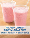 Member'S Mark Clear Plastic Cups 16 Oz., 132 Ct.