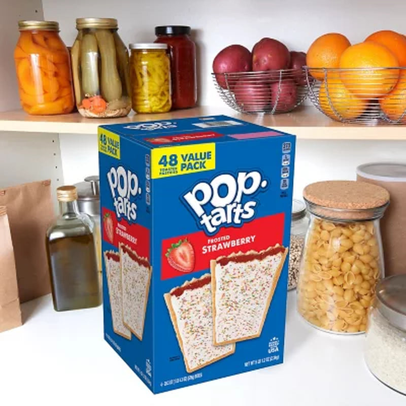 Pop-Tarts Frosted Strawberry, 48 Ct.