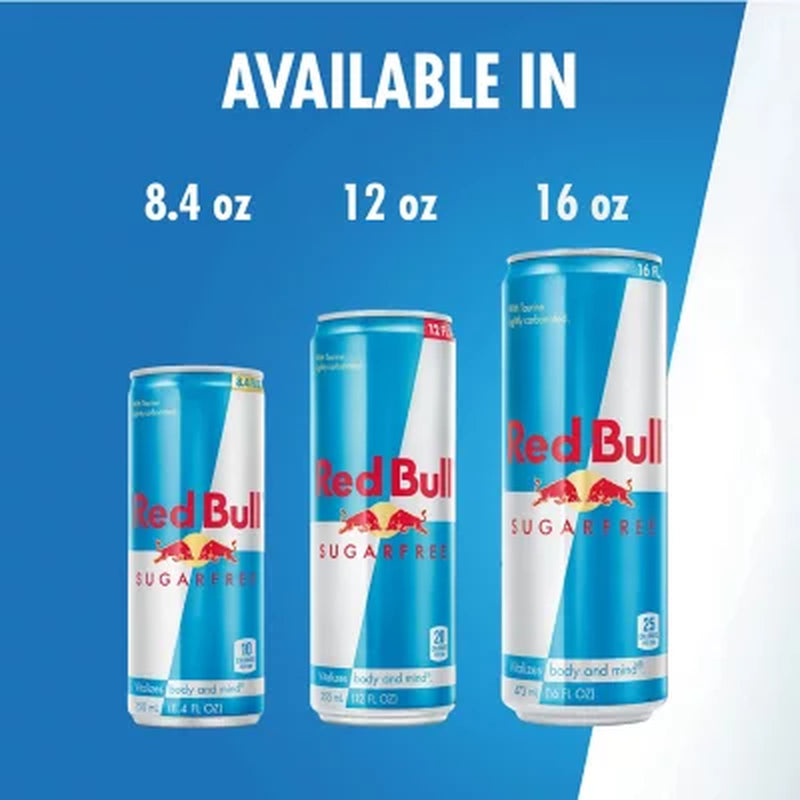 Red Bull Sugar-Free Energy Drink 12 Fl. Oz., 24 Pk.