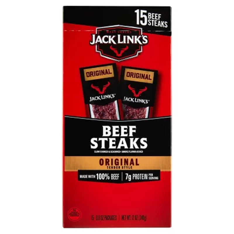 Jack Link’S Original Tender Style Beef Steak, 15 Pk.