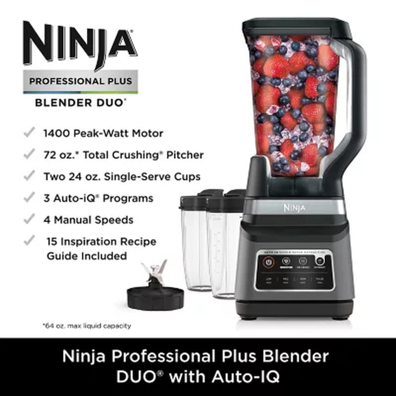 Ninja Professional plus Blender DUO with Auto-Iq