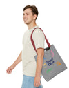 Happy Vibe Tote Bag (AOP) for any occasion