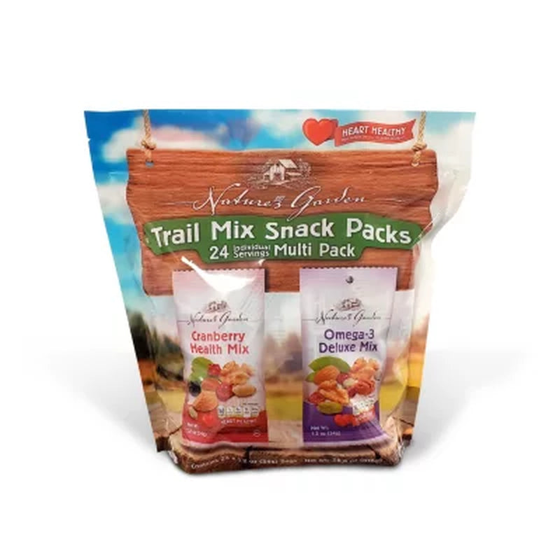 Nature'S Garden Trail Mix Snack Packs, 1.2 Oz., 24 Pk.