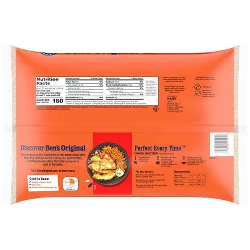 Ben'S Original Enriched Long Grain White Parboiled Rice, 12 Lbs.