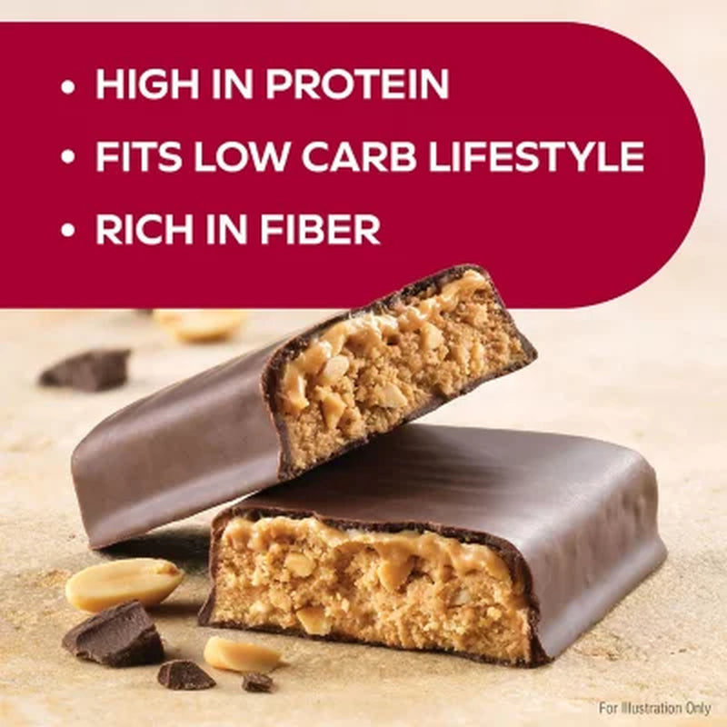 Atkins Chocolate Peanut Butter Meal Bars, High Fiber, 16G of Protein 15 Ct.