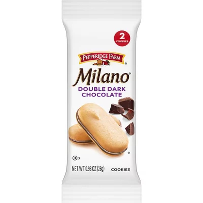 Milano Double Dark Chocolate Cookies, 0.98 Oz., 24 Pk.