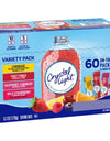 Crystal Light Lemonade, Fruit Punch, Raspberry Lemonade and Wild Strawberry Powdered Drink Mix Variety Pack 60 Ct.