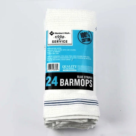 Member'S Mark Cotton Bar Mop Towels, 16" X 19", 24 Ct.