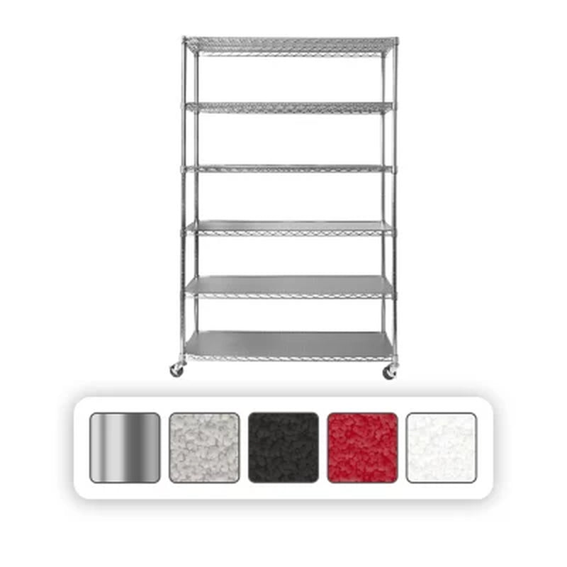 Member'S Mark 6-Tier NSF Heavy Duty Wire Shelving, 47.75" W X 18" D X 75.5" H