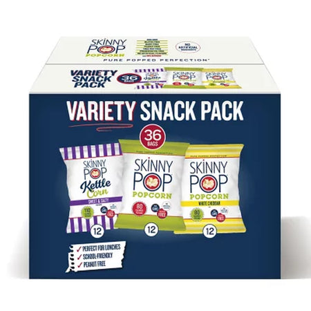 Skinnypop Variety Snack Pack Popcorn, 0.5 Oz., 36 Pk.