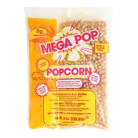 Gold Medal Mega Pop Popcorn Kit, 8 Oz., 36 Pk.