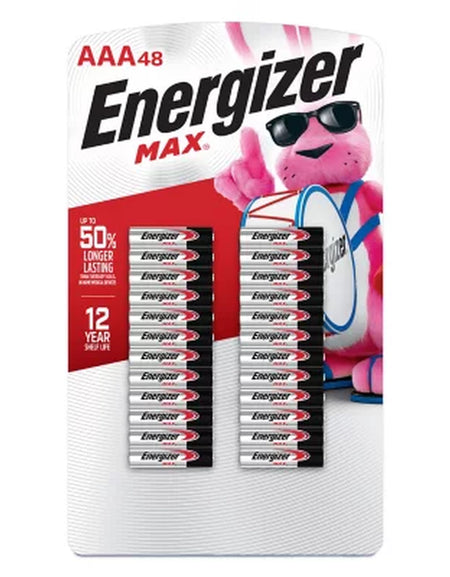 Energizer MAX AAA Alkaline Batteries, 48 Pk.