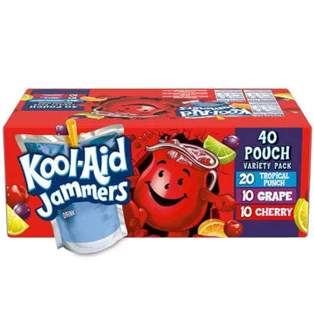 Kool-Aid Jammers Juice Pouches Variety Pack 6 Fl. Oz., 40 Pk.