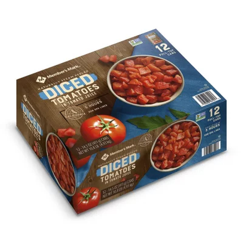 Member'S Mark Diced Tomatoes in Tomato Juice 14.5 Oz., 12 Pk.