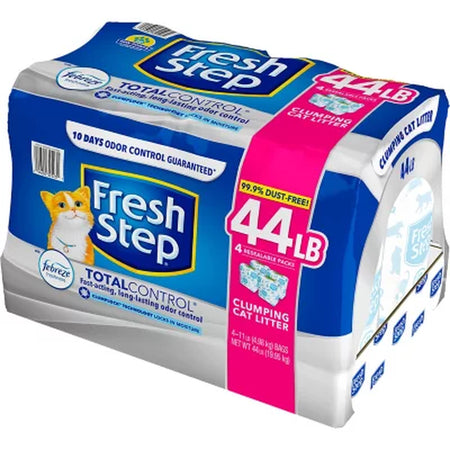 Fresh Step Total Control Scented Clumping Litter with Febreze, 44 Lbs.