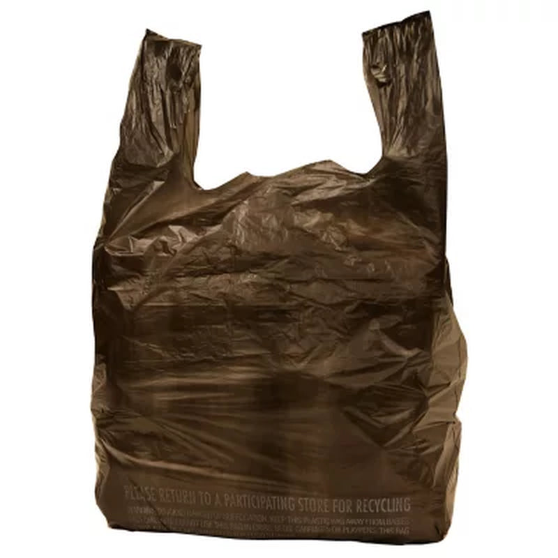 Black T-Shirt Carryout Bags, 11.5" X 6.5" X 22" 1000 Ct.