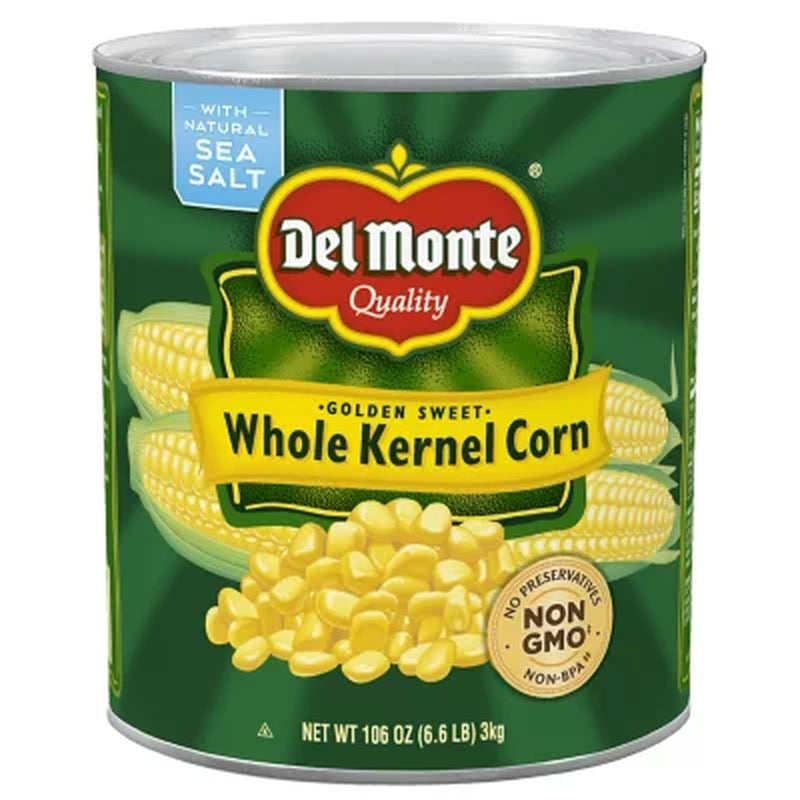 Del Monte Whole Kernel Corn, 106 Oz.