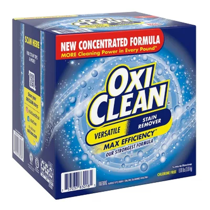 Oxiclean Concentrated Max Efficiency Versatile Stain Remover Powder 8.08 Lbs.