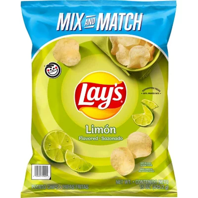 Lay'S Limon Potato Chips, 15 Oz.