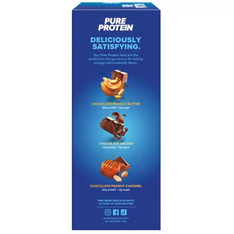 Pure Protein Bars Gluten Free, Chocolate Variety Pack 23 Ct.