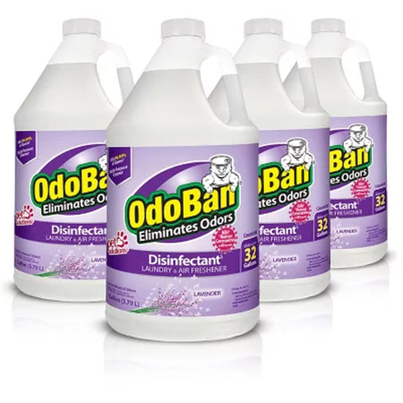 Odoban Odor Eliminator and Disinfectant Concentrate, 4 Pk., Choose Scent