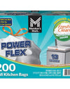 Member'S Mark Power Flex Tall Kitchen Drawstring Trash Bags, Fresh Scent 13 Gal., 200 Ct.