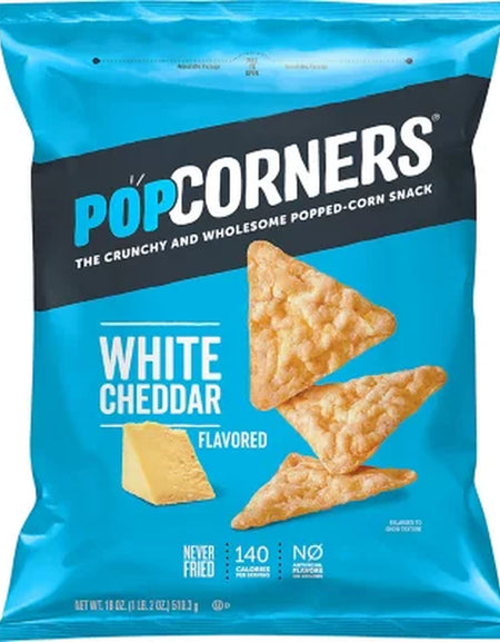 Popcorners White Cheddar Popped-Corn Snack, 18 Oz.