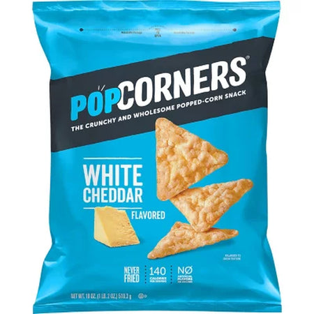 Popcorners White Cheddar Popped-Corn Snack, 18 Oz.