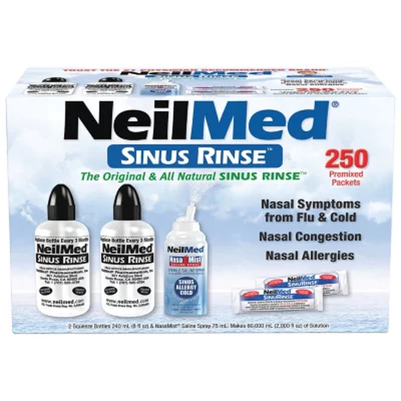 Neilmed Sinus Relief Rinse Kit with Premixed Packets 250 Ct.