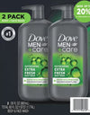 Dove Men+Care Body and Face Wash, Extra Fresh, 30 Fl. Oz., 2 Pk.