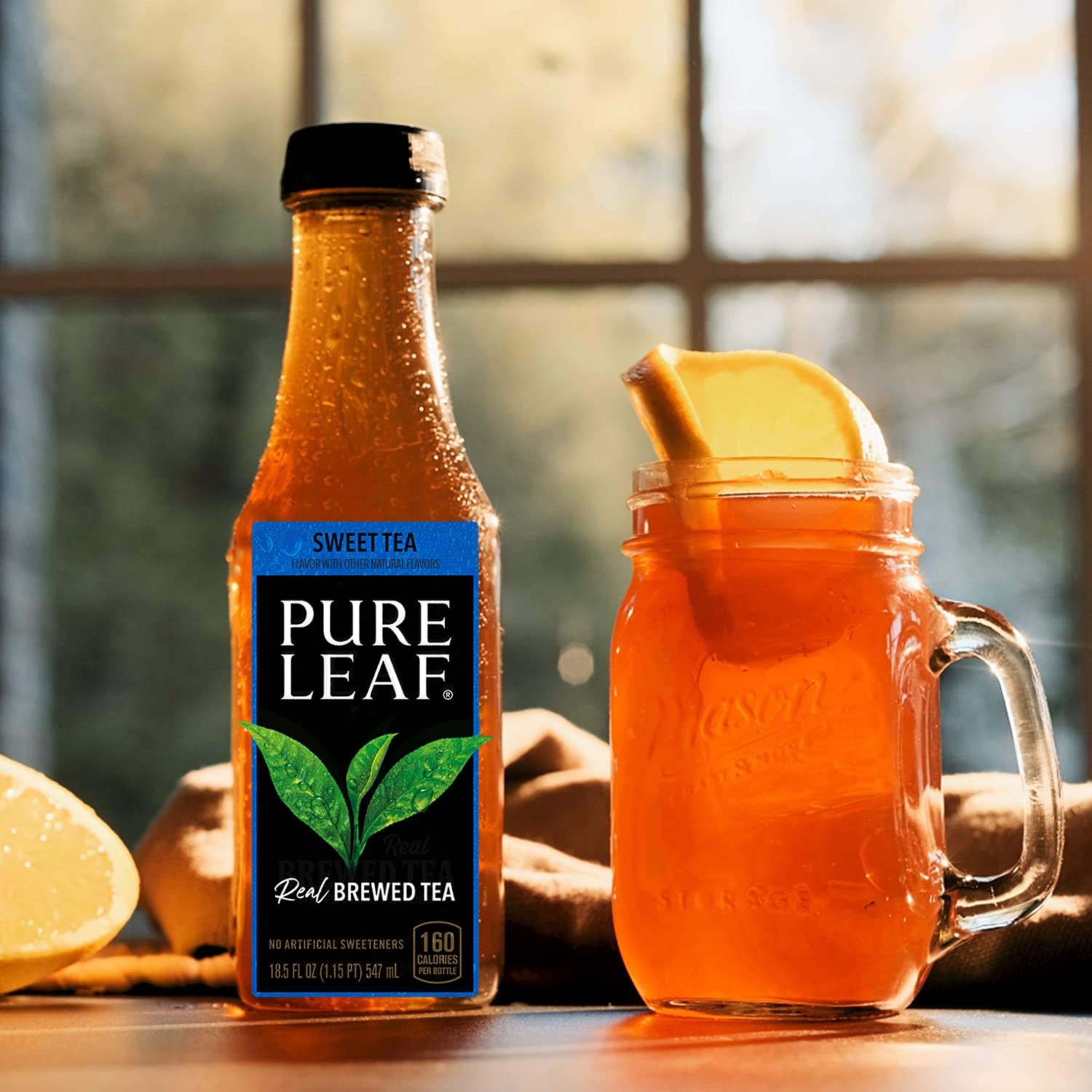 Pure Leaf Iced Tea Bottles Sweetened, 18.5 Fl Oz 12 CT (CHOOSE FLAVOR)