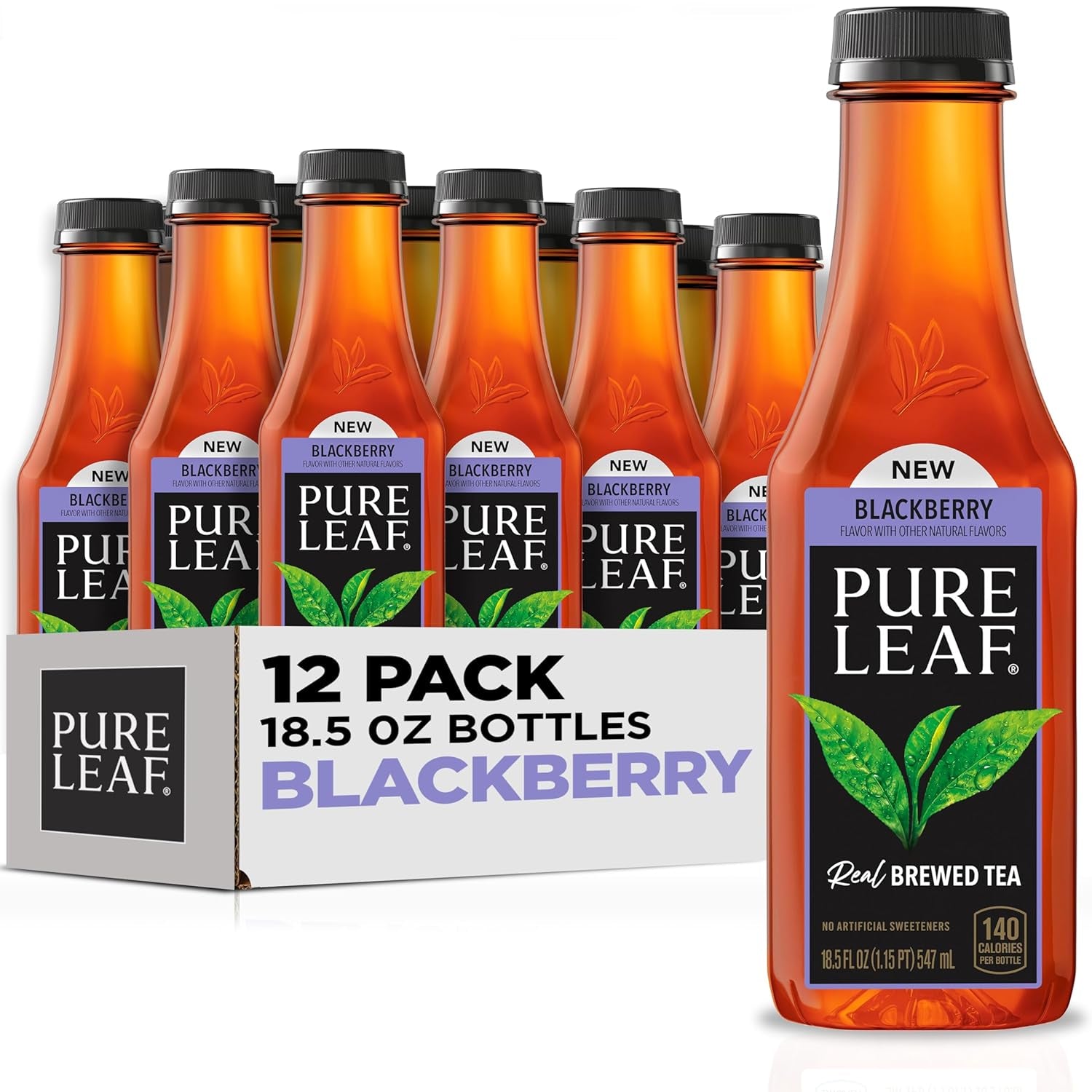 Pure Leaf Iced Tea Bottles Sweetened, 18.5 Fl Oz 12 CT (CHOOSE FLAVOR)