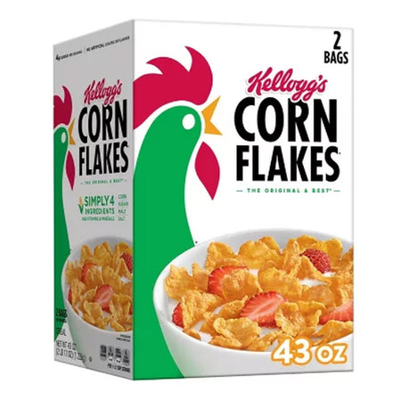 Corn Flakes Breakfast Cereal 43 Oz., 2 Pk.