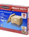 Bankers Box Heavy Duty Storage Boxes, 10" X 12" X 15" 10 Pack, Kraft Brown